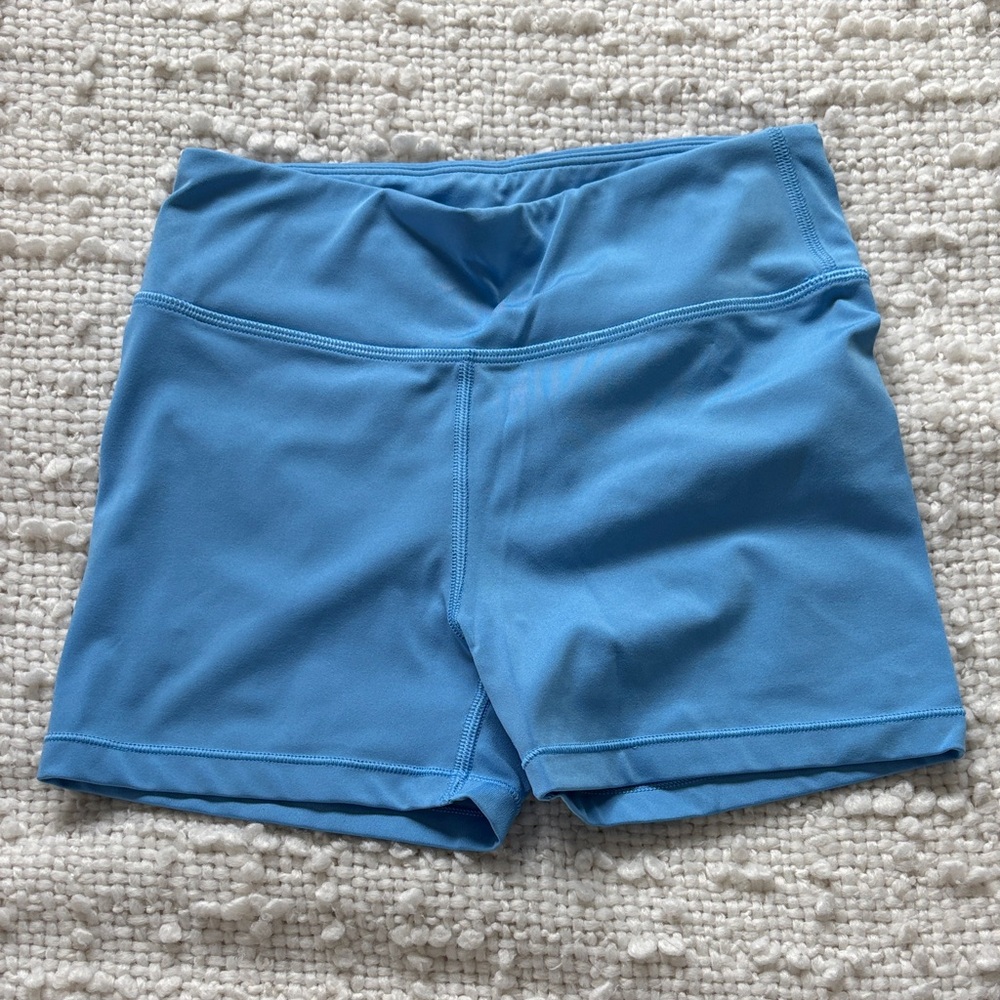 Athleta yoga shorts blue